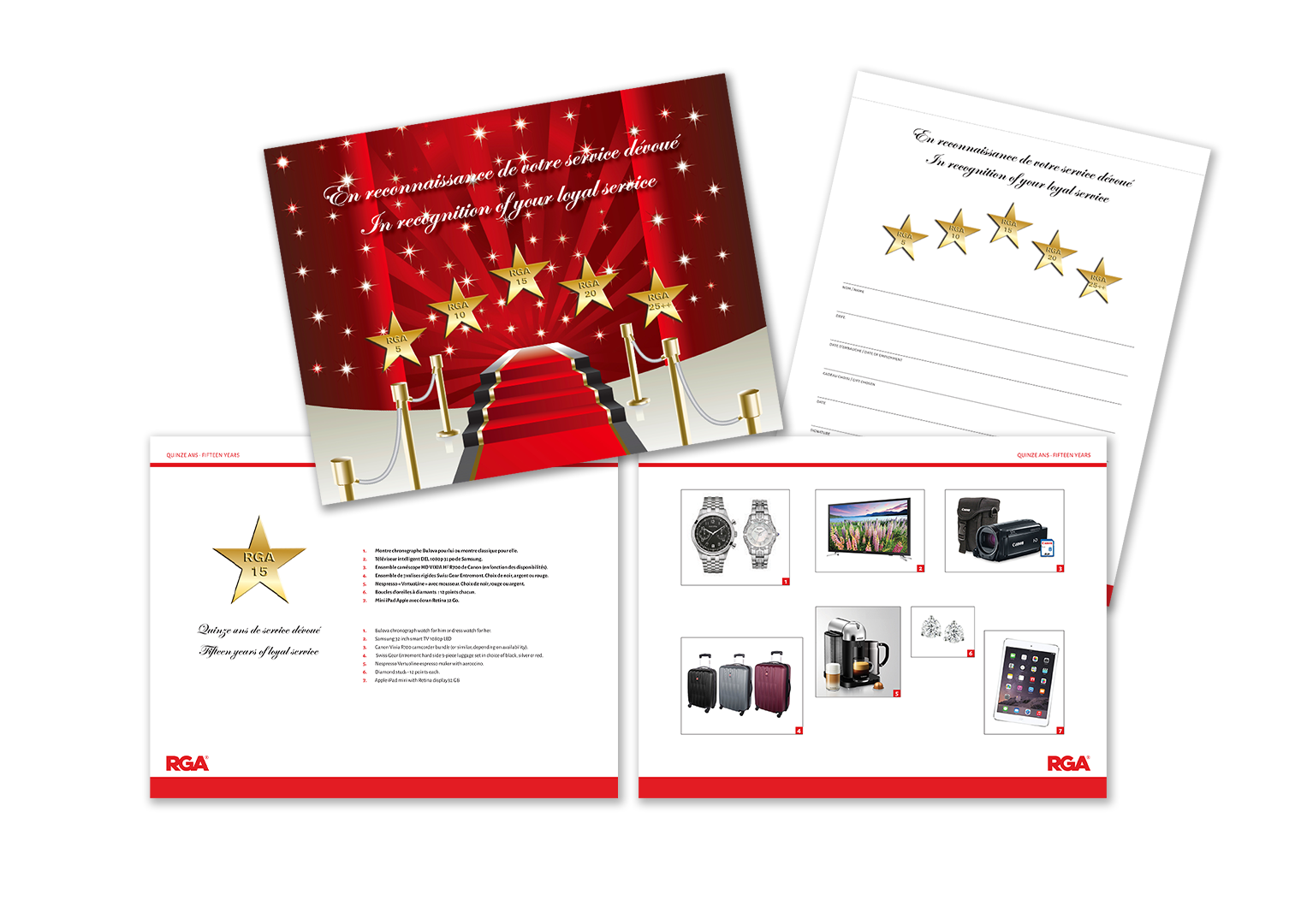 Printed catalog and support material