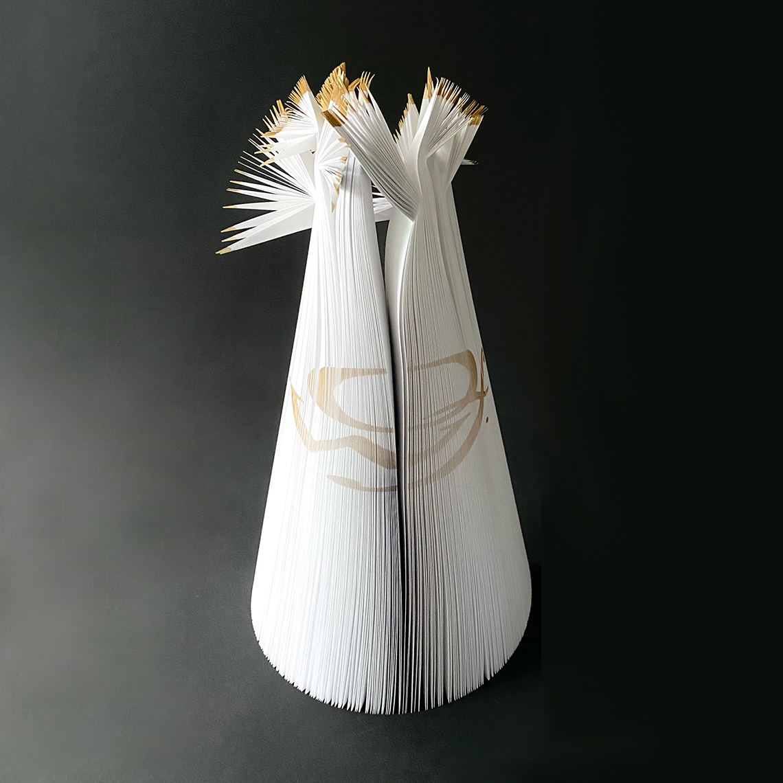 Conical paper sculpture